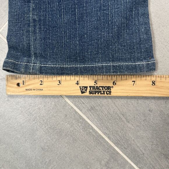 True Religion Women’s Becky Big T Jeans Bootcut Embroidered Stitch Size 27 USA - Picture 12 of 14